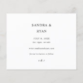 Budget Ele Chic 5 Multi-Foto Save the Date (Rückseite)