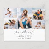 Budget Ele Chic 5 Multi-Foto Save the Date (Vorderseite)