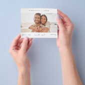 Budget Elegan Panoramic Foto Modernes Save the Dat Flyer (Gruppe)