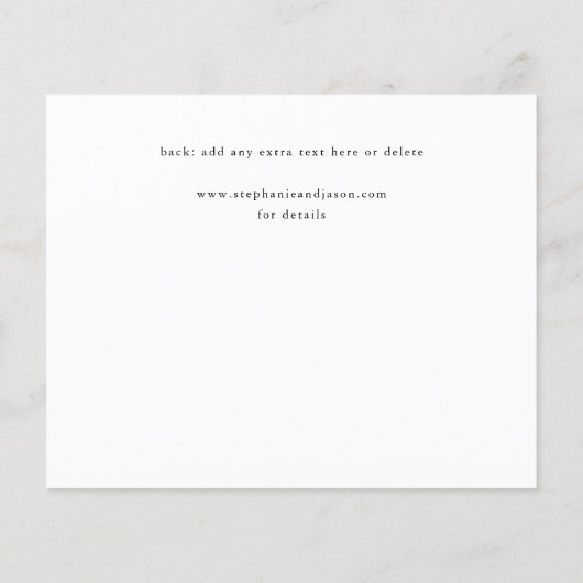 Budget Elegan Panoramic Foto Modernes Save the Dat Flyer (Hinten)