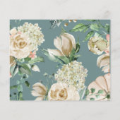 Budget Elegance Ivory Pumpkin Floral Baby Shower (Rückseite)