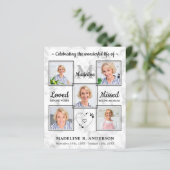 Budget Elegant 5 Foto Beerdigung Feier des Lebens (Stehend Vorderseite)