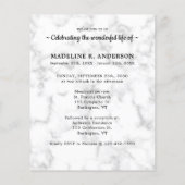 Budget Elegant 5 Foto Beerdigung Feier des Lebens (Rückseite)