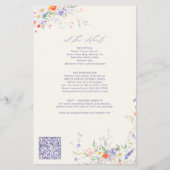 Budget elegant all in one wedding invitation flyer (Hinten)