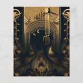 Budget Elegant Art Deco Peacocks Wedding (Rückseite)