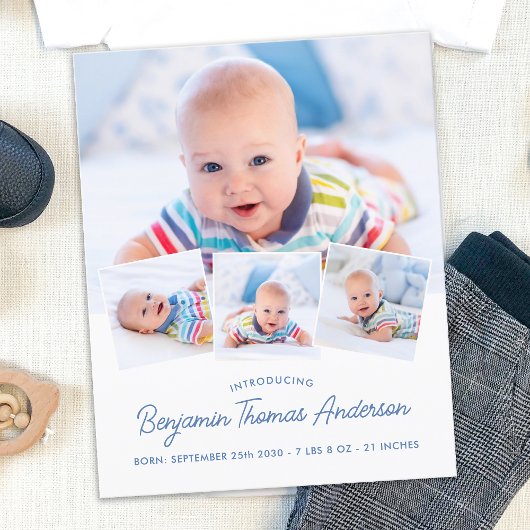Budget Elegant Baby Foto Collage Danke Birth