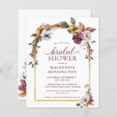 Budget Elegant Boho Floral Arch Brautparty (Vorne/Hinten)