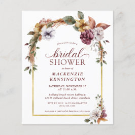 Budget Elegant Boho Floral Arch Brautparty