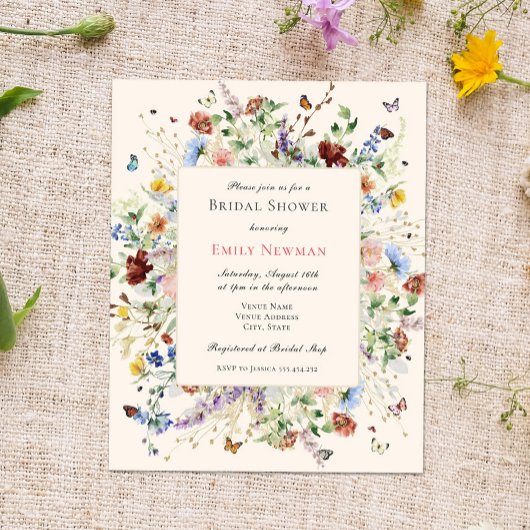 Budget Elegant Boho Floral Brautparty