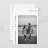 Budget Elegant Boho Foto Wedding Einladungen (Vorne/Hinten)