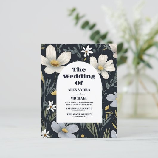 Budget Elegant Boho Wildblume Wedding (Stehend Vorderseite)