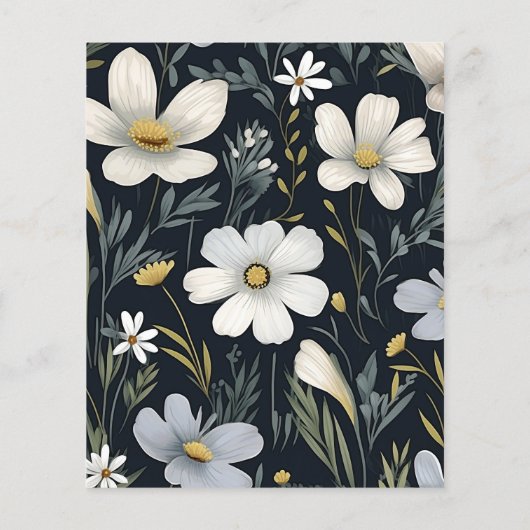 Budget Elegant Boho Wildblume Wedding (Rückseite)