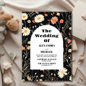 Budget Elegant Boho Wildblume Wedding Flyer