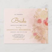 Budget Elegant Bridal Dusche Einladung (Vorderseite)