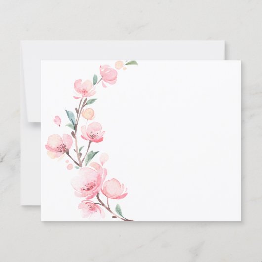 Budget Elegant Danke Karte. (Rückseite)