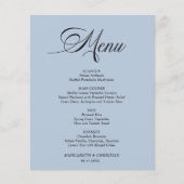 Budget Elegant Dusty Blue Minimalistisch Wedding M (Vorderseite)