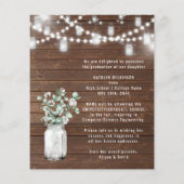 BUDGET Elegant Eukalyptus Grüne GRAD Einladung (Rückseite)