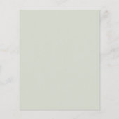 Budget Elegant Eukalyptus Wedding Save the Date (Rückseite)