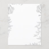 Budget Elegant Floral 60. Geburtstag Einladung (Rückseite)