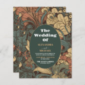 Budget Elegant Floral Art Nouveau Wedding (Vorne/Hinten)