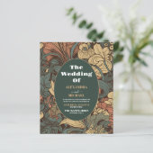 Budget Elegant Floral Art Nouveau Wedding (Stehend Vorderseite)