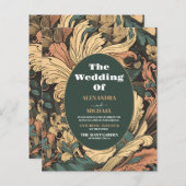 Budget Elegant Floral Art Nouveau Wedding (Vorne/Hinten)