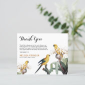 Budget Elegant Gelben Vögel Beerdigung Danke (Stehend Vorderseite)