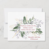 Budget Elegant Gold Black Tree Frohe Weihnachten (Rückseite)