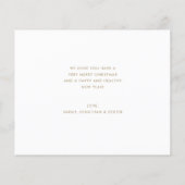 BUDGET Elegant Gold Frohe Weihnachtsfoto Collage (Rückseite)