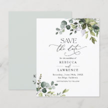 Budget Elegant Greenerity Wedding Save the Date