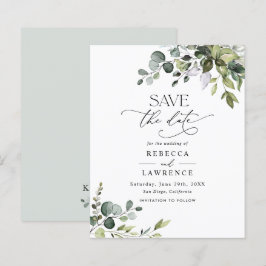 Budget Elegant Greenerity Wedding Save the Date
