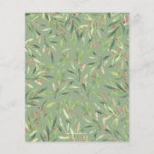 Budget Elegant Grün Weihnachten Einladungen (Rückseite)