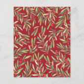 Budget Elegant Grün Weihnachten Party Einladung (Rückseite)