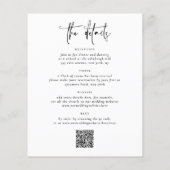 Budget Elegant in einem QR Code 3 Foto Hochzeit (Rückseite)