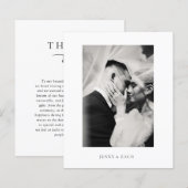 Budget Elegant Modern Script Wedding (Vorne/Hinten)