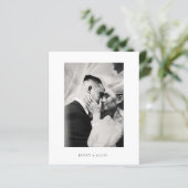 Budget Elegant Modern Script Wedding (Stehend Vorderseite)