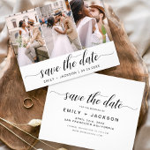 Budget Elegant Modernes Save the Date 3 Foto