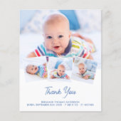 Budget Elegant New Baby 4 Foto Danke für Ihre Gebu (Vorderseite)