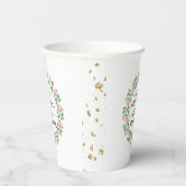 Budget Elegant Rosy Brautparty Paper Cups Pappbecher (Rechts)