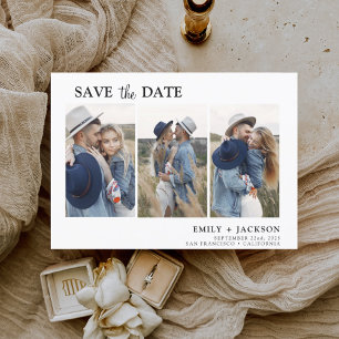 Budget-Elegant-Save-the-Date 3 Foto Flyer