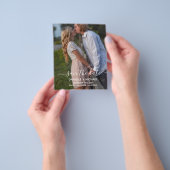 Budget Elegant Save the Date mit Foto Flyer (Gruppe)
