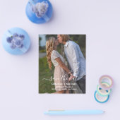 Budget Elegant Save the Date mit Foto Flyer (Einzeln)