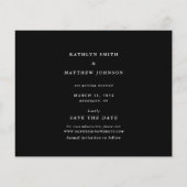 Budget Elegant Script 2024 Kalender Save the Date Flyer (Hinten)