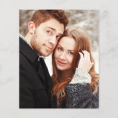 Budget Elegant Winter Wonderland Foto Wedding (Rückseite)