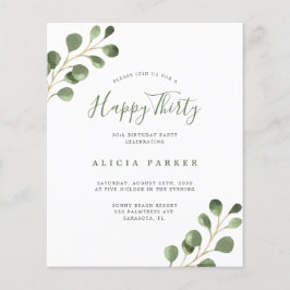 Budget elegante 30 Jahre Geburtstagsfeier