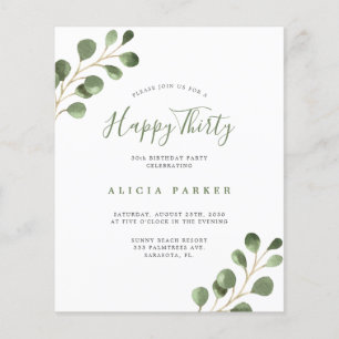 Budget elegante 30 Jahre Geburtstagsfeier