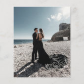 Budget Elegante Arch & Calligrafy Foto Wedding (Rückseite)