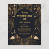 Budget Elegante Art-Déco-Hochzeit (Vorderseite)