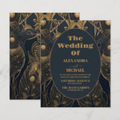 Budget Elegante Art-Déco-Hochzeit (Vorne/Hinten)