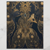 Budget Elegante Art-Déco-Hochzeit Flyer (Hinten)